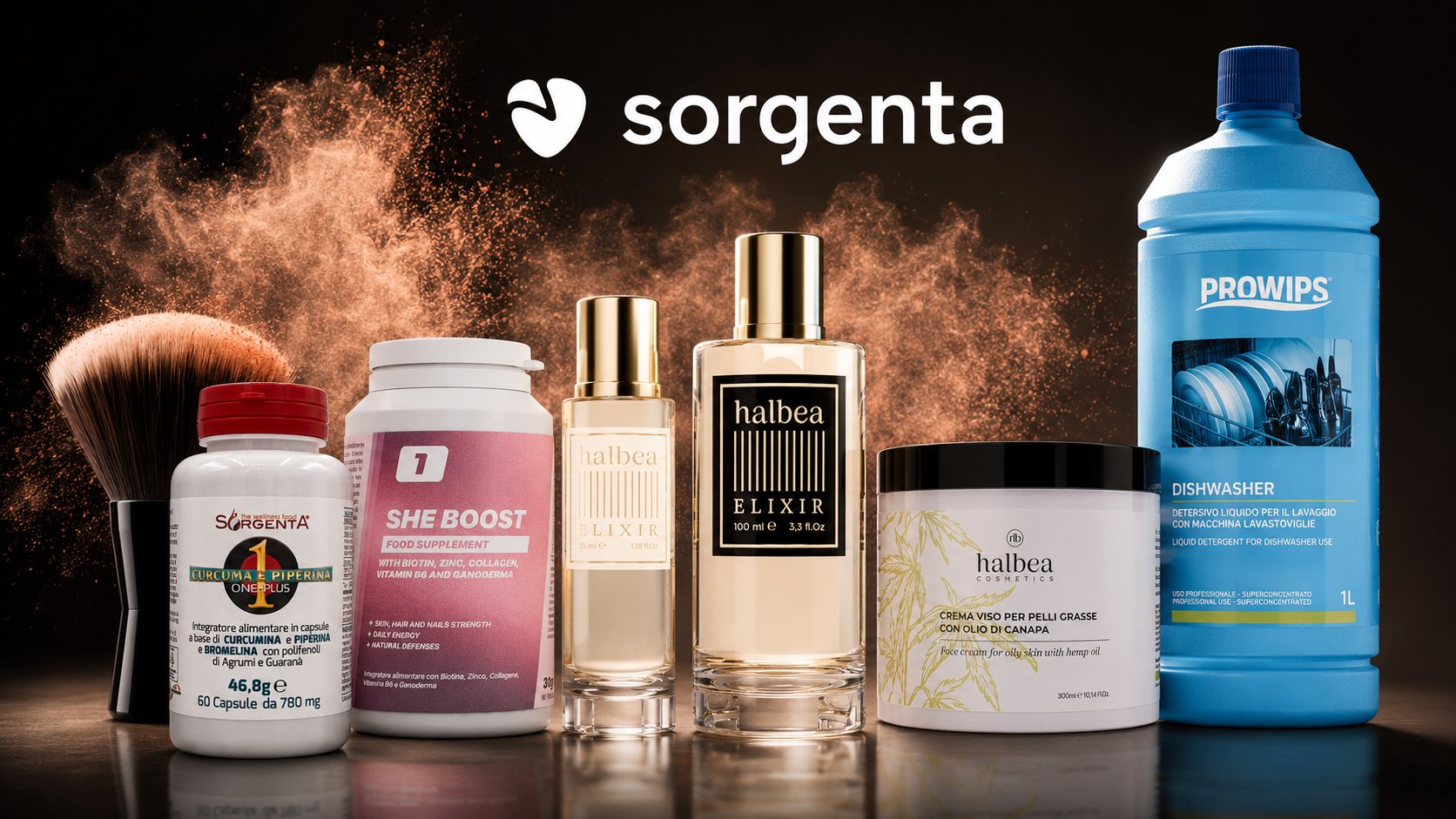 Prodotti italiani Sorgenta: Halbea, ONE Supplements e ProWips
